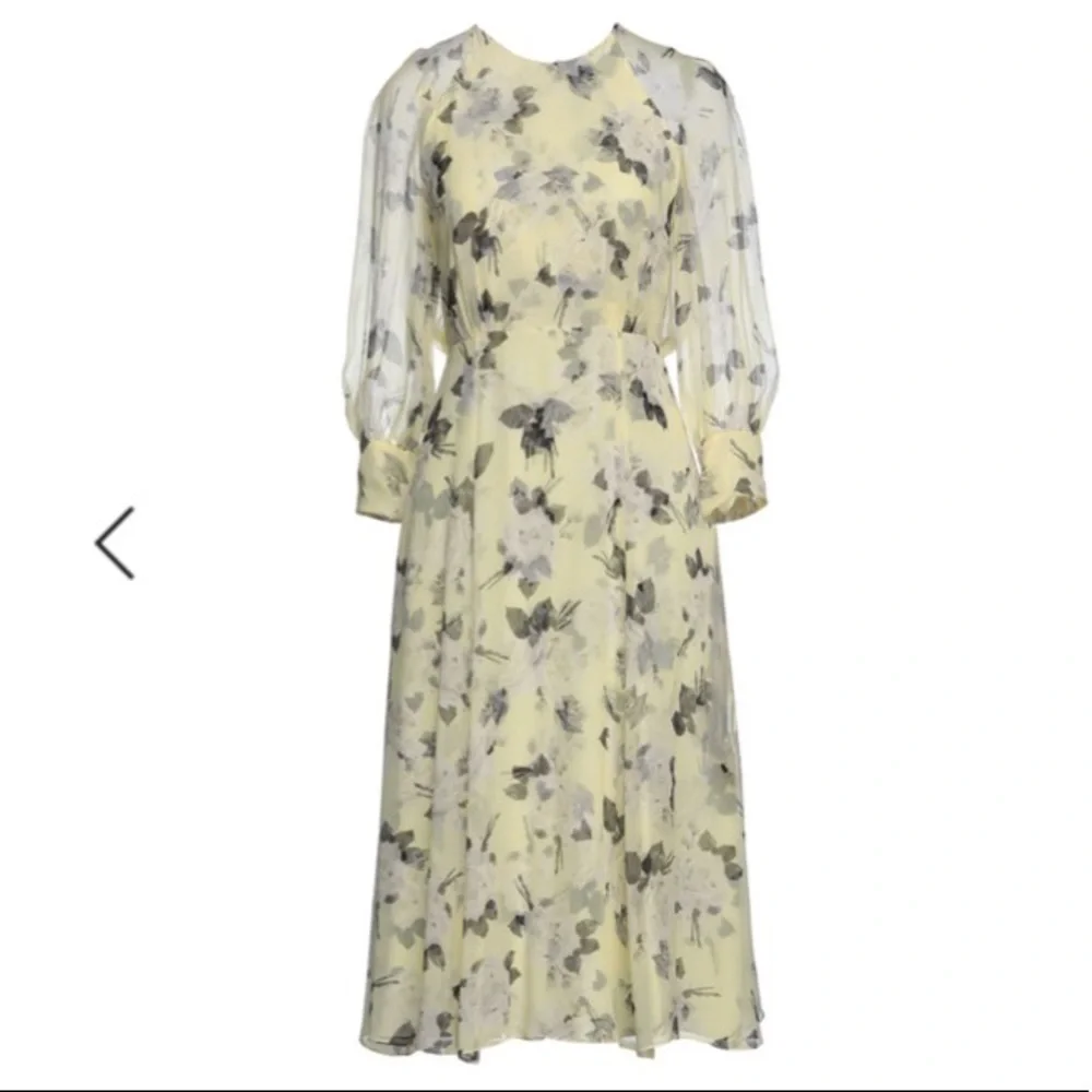 ERDEM FLORAL MIDI DRESS - Picture 1 of 3